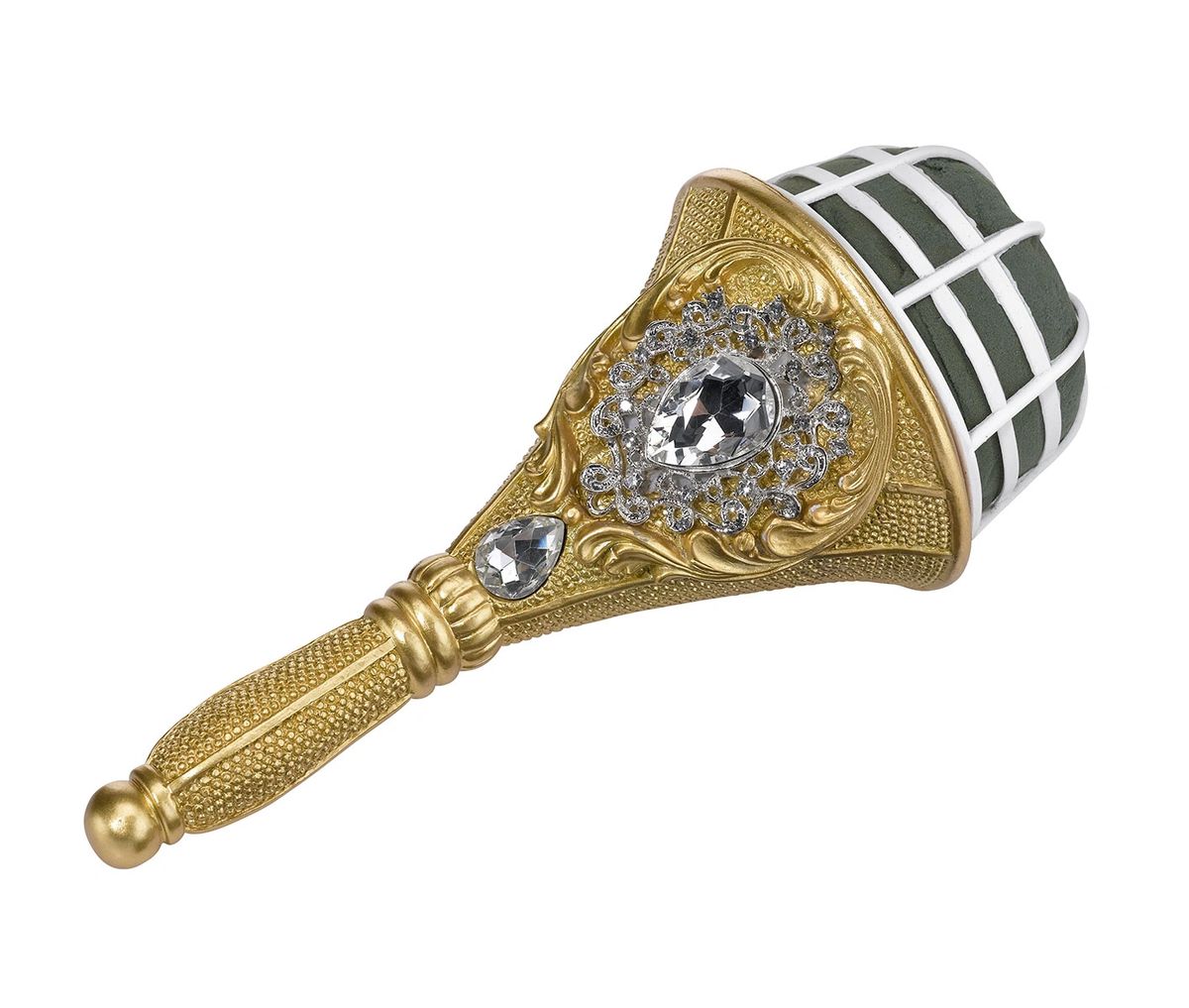 Jeweled Gold Wedding Bouquet Holder